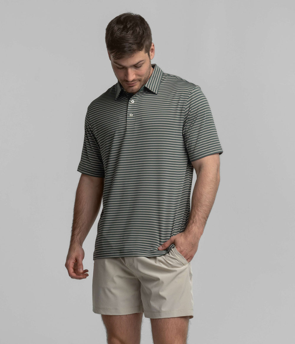 Crestline Stripe Polo