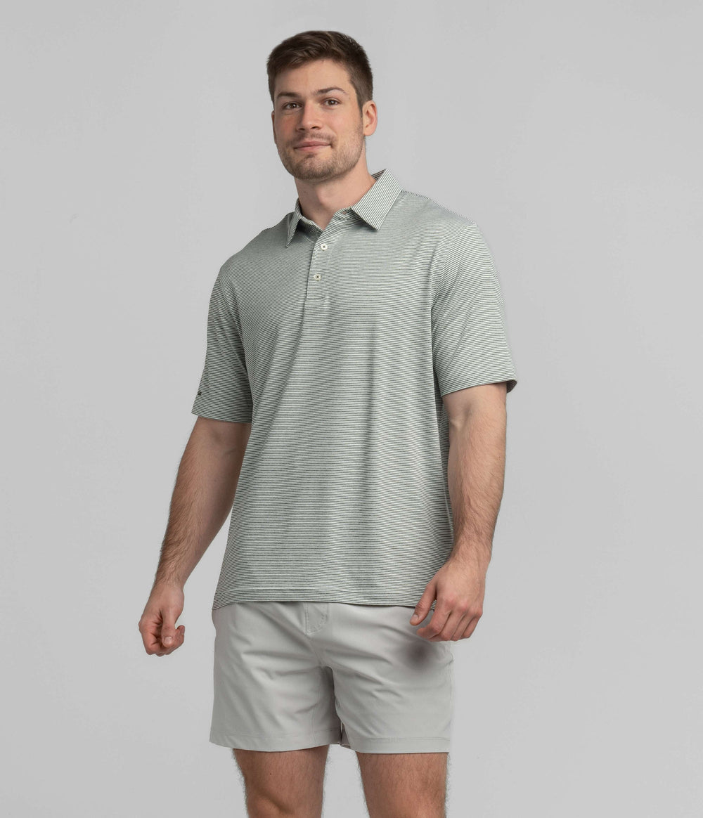 Heather Madison Stripe Polo