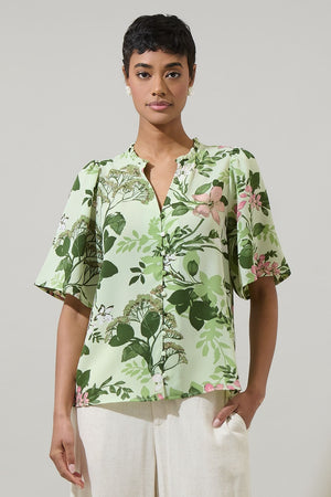 Zane Floral Bryn Flowy Blouse