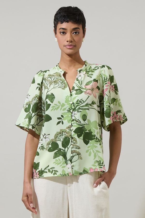 Zane Floral Bryn Flowy Blouse