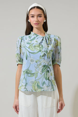 Serenade Bloom Rayna Bow Blouse