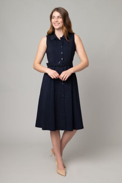 Millennium Button Front Shirt Dress