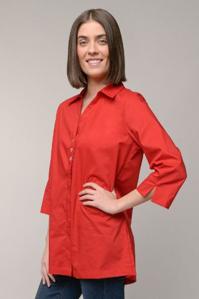 Akoya Shell Button Back Shirt