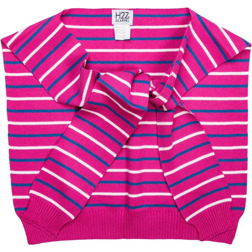 Sunrise Stripes - 17" x 41" Faux Sweater Scarf
