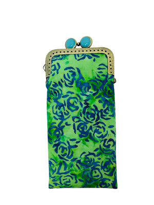 Kiki & Syds Eyeglass Case - Blue Rose