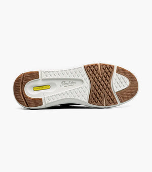 Fleet Knit Elastic Lace Slip On Sneaker