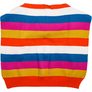 Sorbet Stripes - 17" x 41" Faux Sweater Scarf