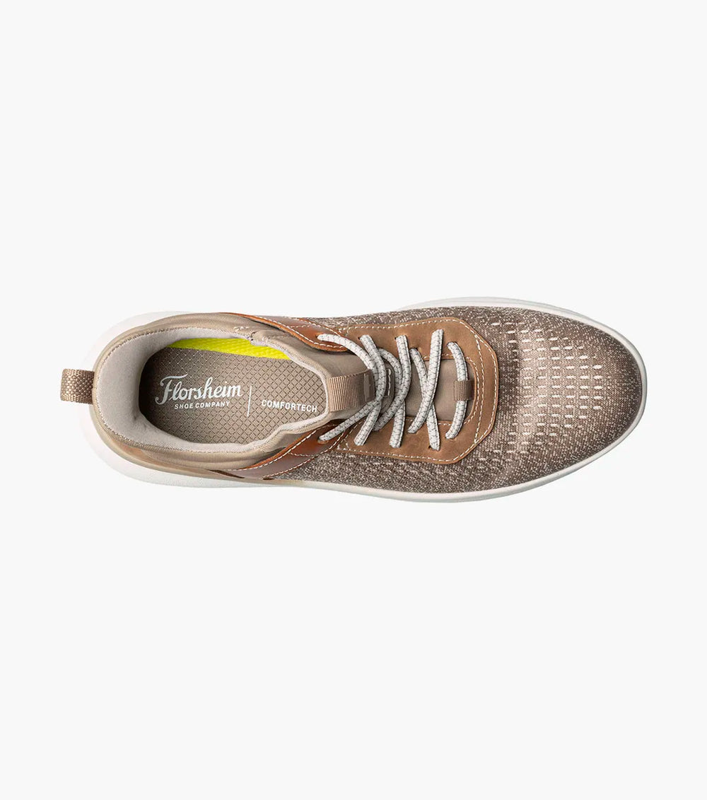 Fleet Knit Elastic Lace Sneaker