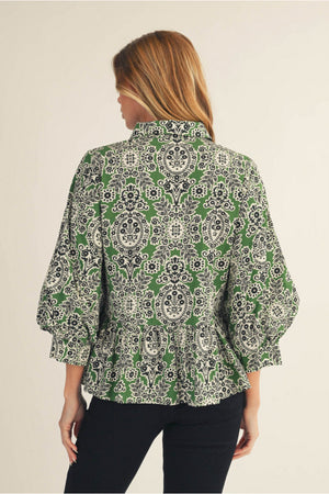 Boho Peplum Top