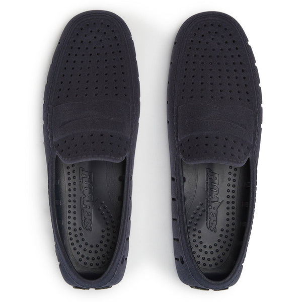 Navy Suede Floafer Loafer