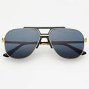 Black Logan Acetate Aviator Sunglasses