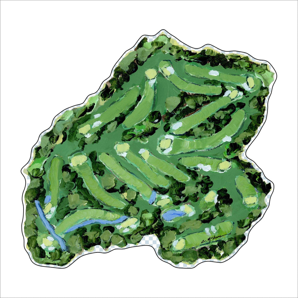 "The Golf Course" acrylic shelfie