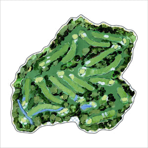 "The Golf Course" acrylic shelfie