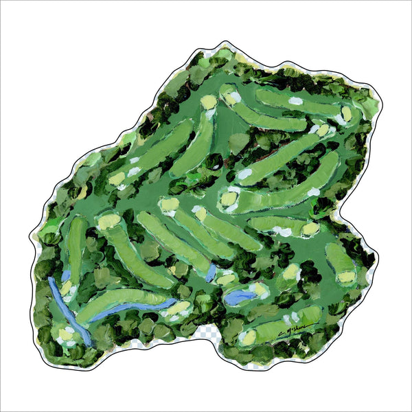 "The Golf Course" acrylic shelfie