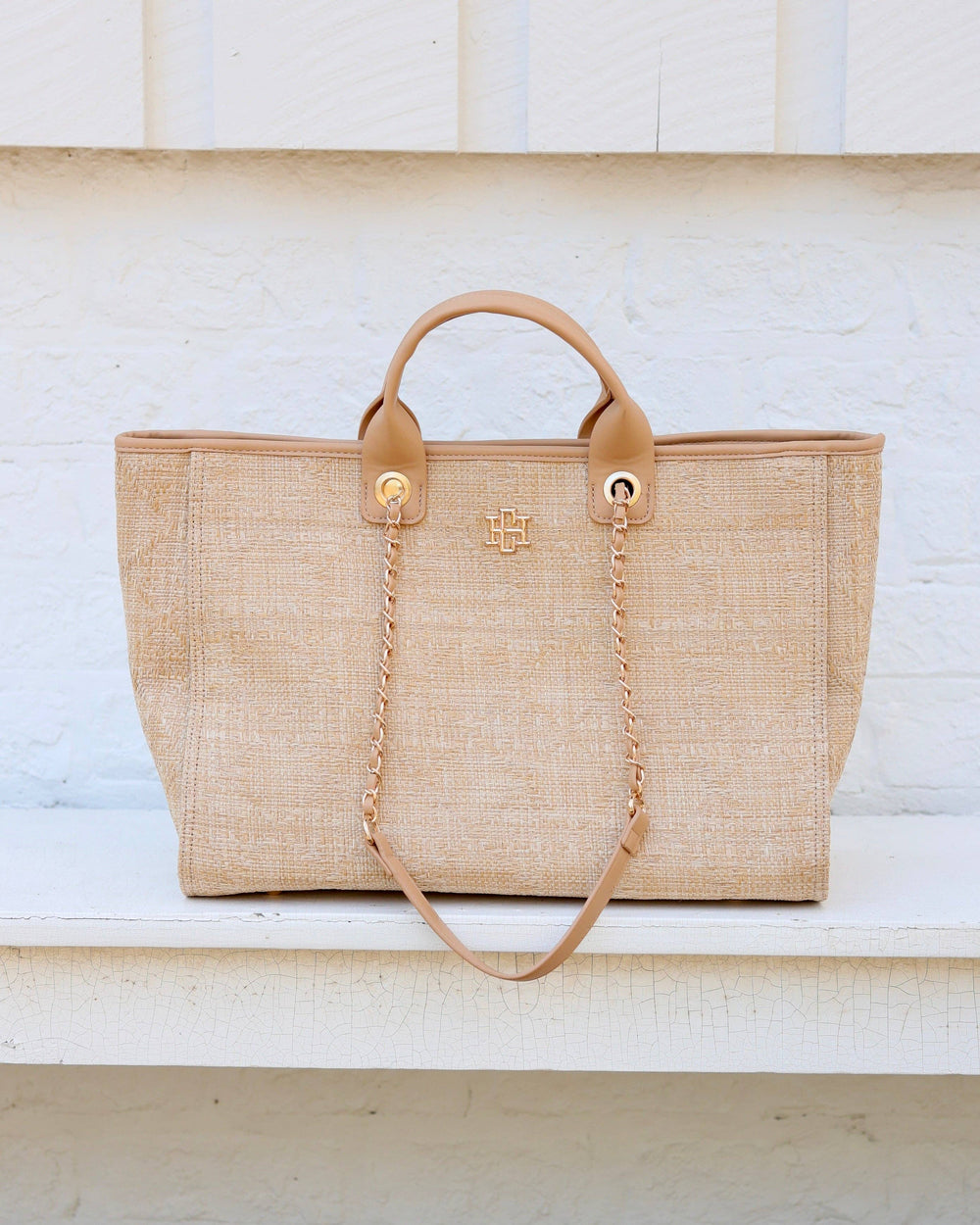 Melissa Tote Bag Natural Lattice