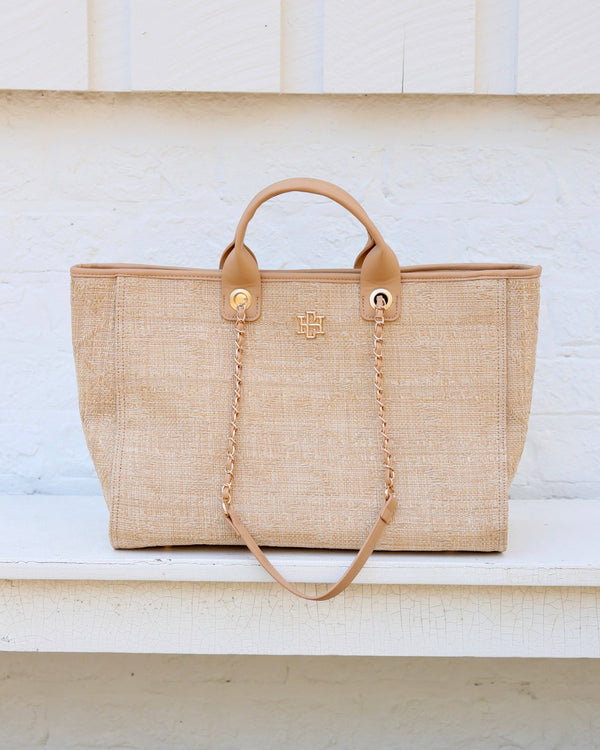 Melissa Tote Bag Natural Lattice