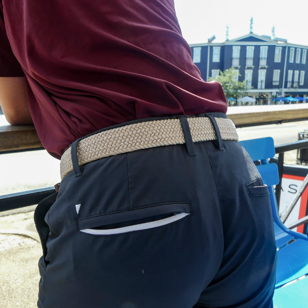 The Sanibel Woven Stretch Belt