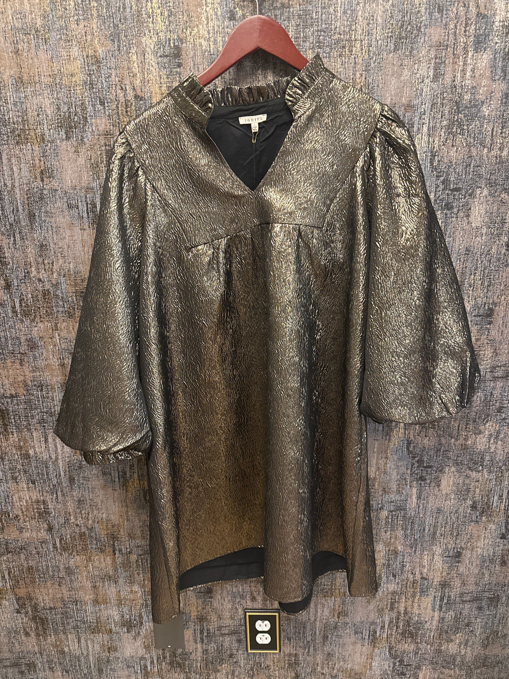Metallic Mini Dress