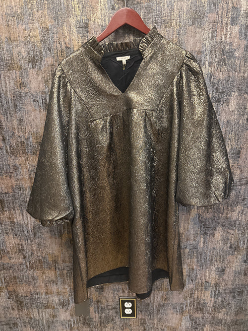 Metallic Mini Dress