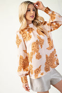 Low Stand-Up Collar Top