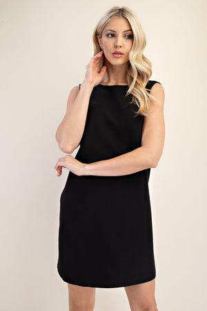 Round Neck Sleeveless Mini Dress