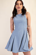 Sleeveless Godet Mini Dress