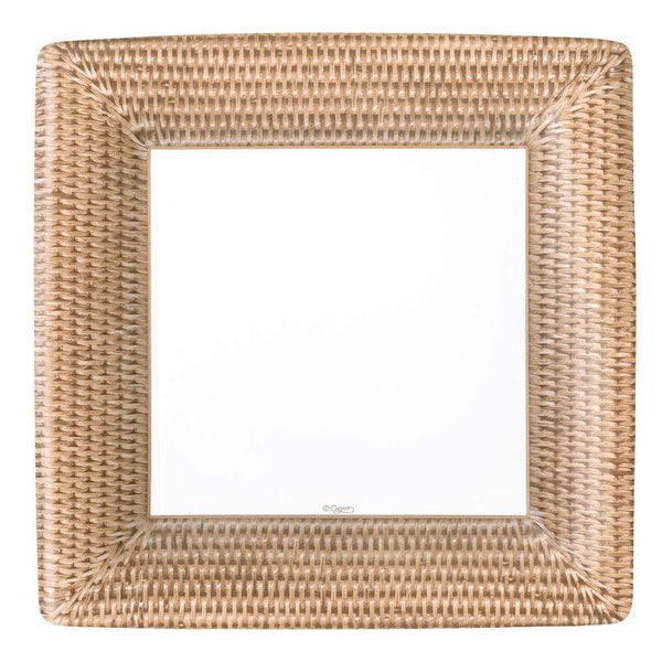 Rattan Dinner Plates Square