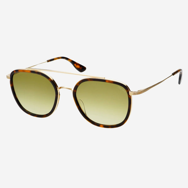 Brown Weston Acetate Round Sunglasses
