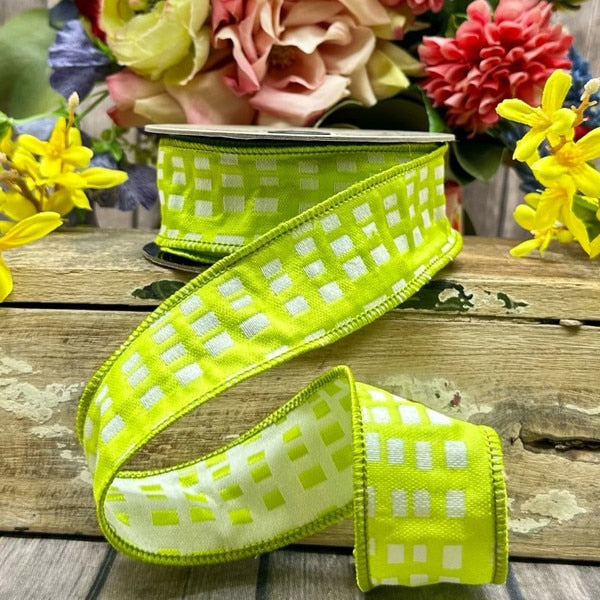 Jacquard Squares Ribbon