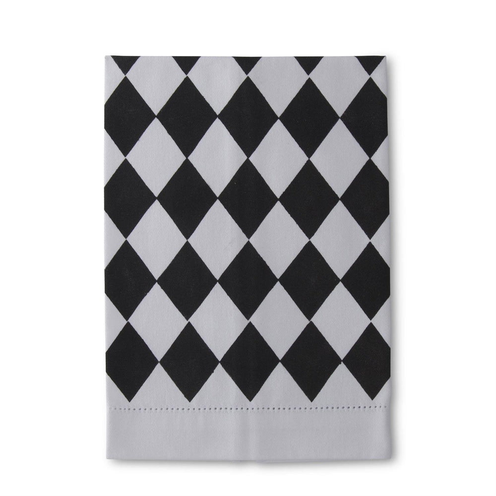 Black & White Check Tea Towel