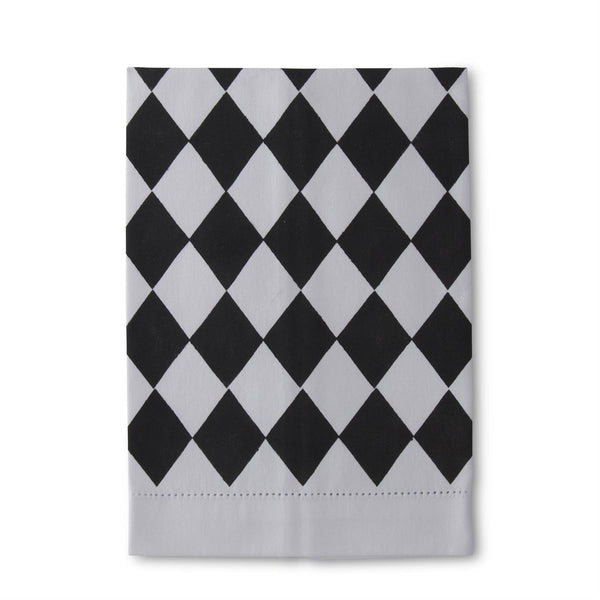 Black & White Check Tea Towel