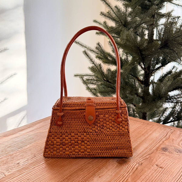 Bali Rattan Handbag - Maya