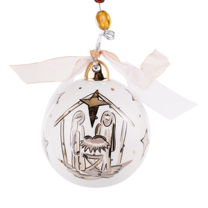 Gold Star Oh Holy Night Ornament