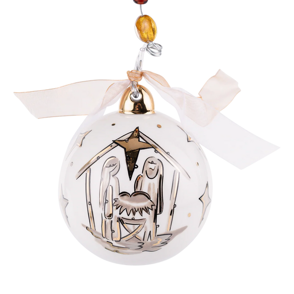 Gold Star Oh Holy Night Ornament