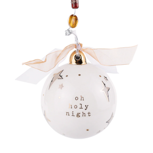 Gold Star Oh Holy Night Ornament