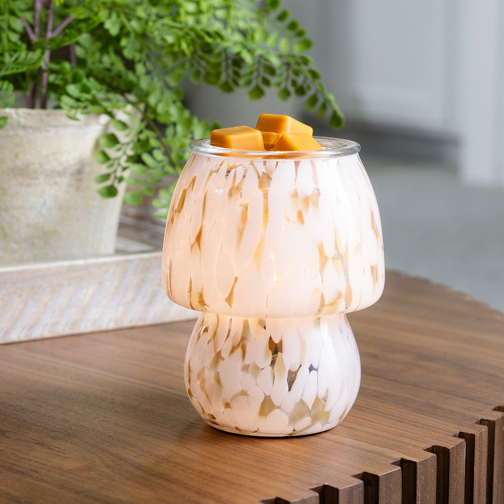 Vintage Bulb Illumination Fragrance Warmer Art Glass Lamp