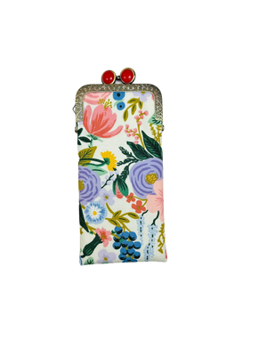 Kiki & Syds Eyeglass Case - Garden Party Ivory