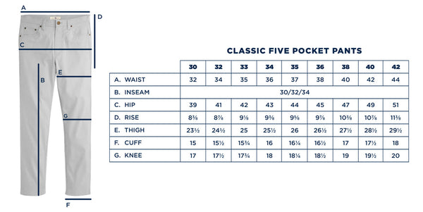 Classic Five Pocket Pant - Tan