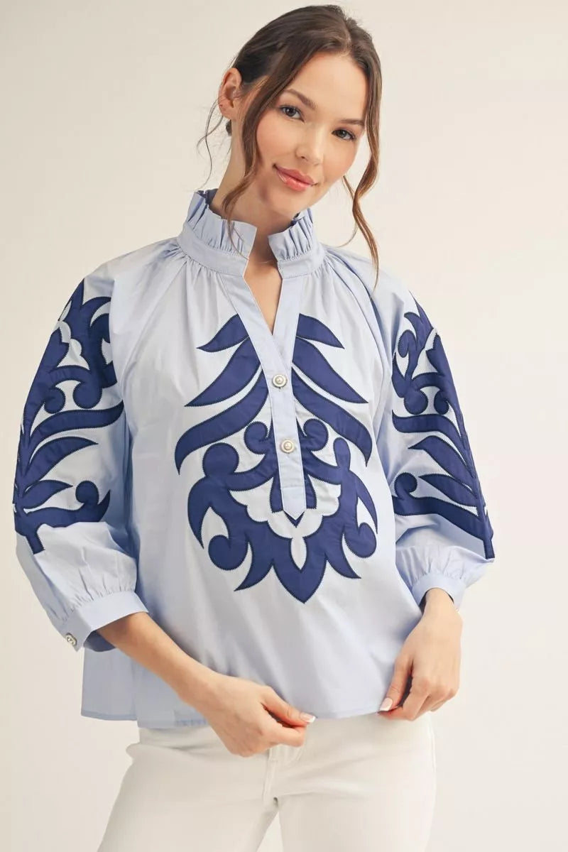 Baroque Applique Top