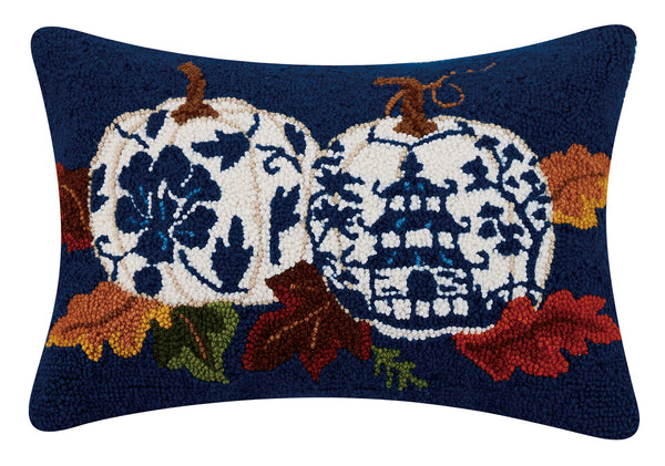 Chinoiserie Pumpkins Hook Pillow  Poly Filled