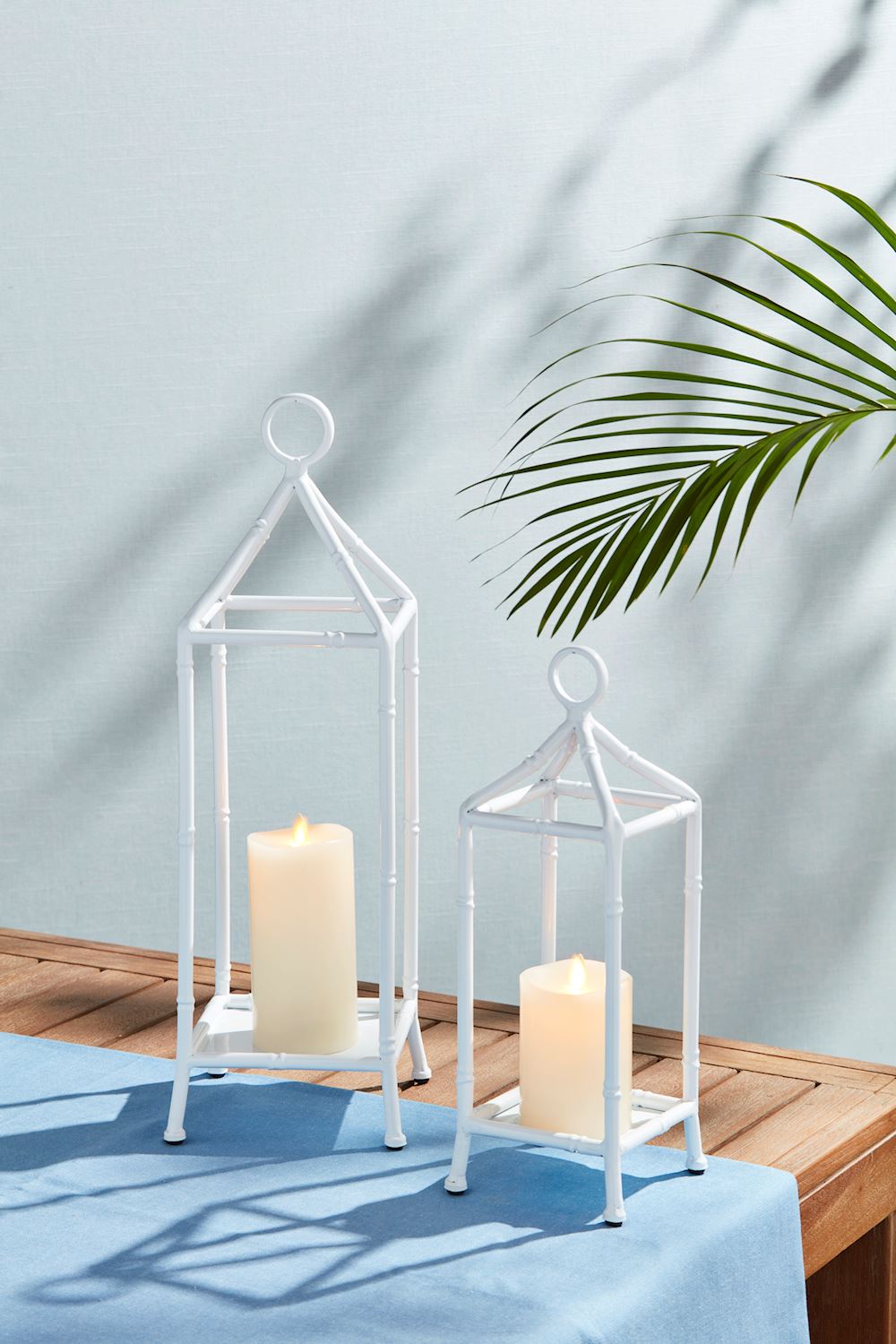 White Bamboo Lantern