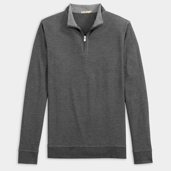 Charcoal Cotton/Modal Quarter-Zip