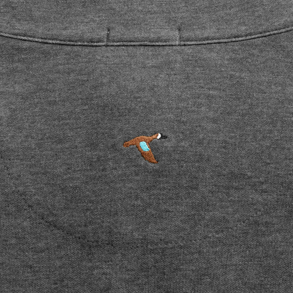 Charcoal Cotton/Modal Quarter-Zip