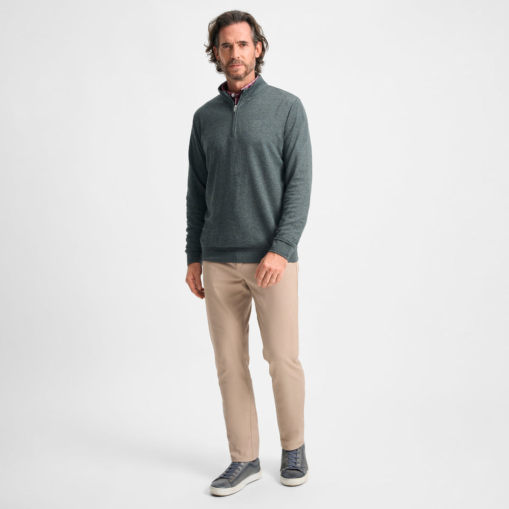 Charcoal Cotton/Modal Quarter-Zip