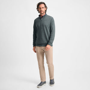 Charcoal Cotton/Modal Quarter-Zip