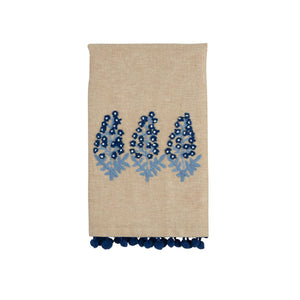Blooms Print Embroidery Towel