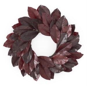 Burgundy Magnolia Wreath