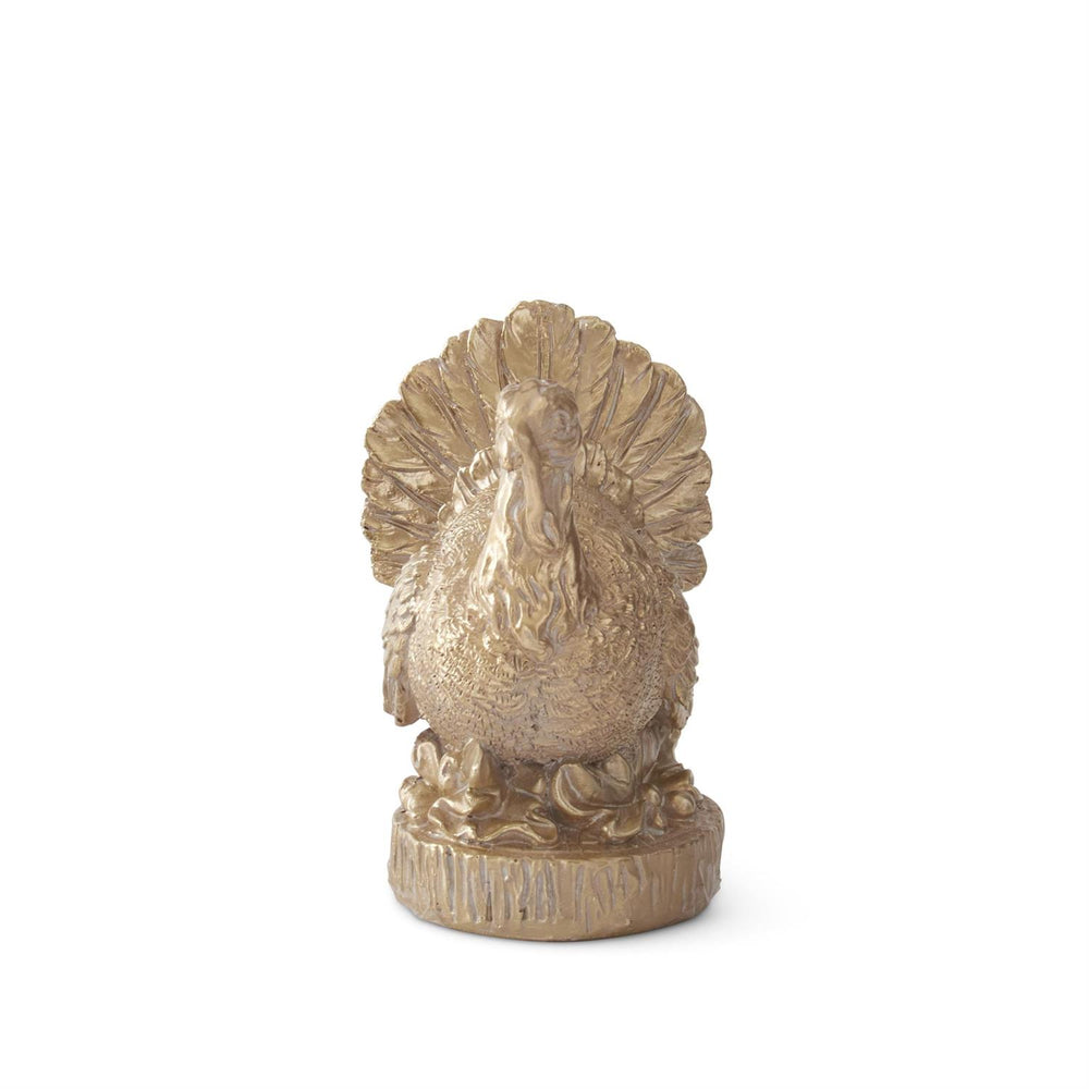 Small Gold Resin Turkey