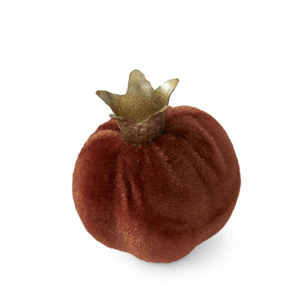 Bag of 6 Dark Orange Velvet Pomegran