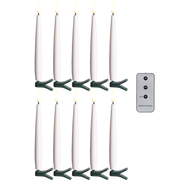 Clip-On Lighted Candles with Remote